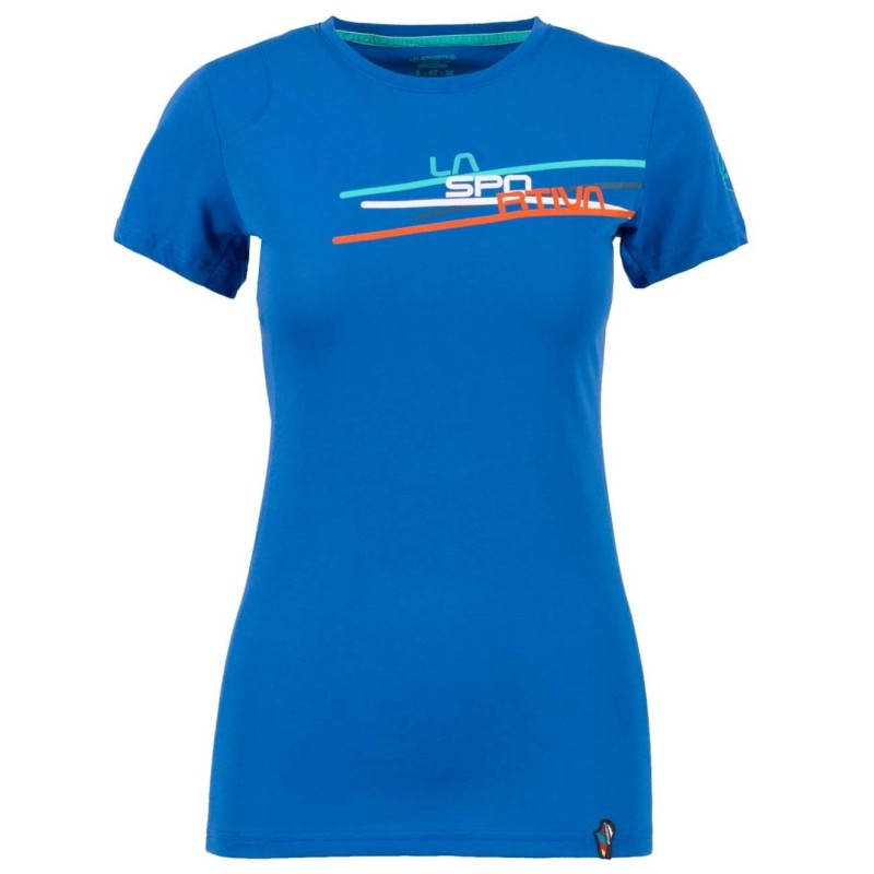 La Sportiva Stripe 2.0 T-shirt W marine blue/aqua