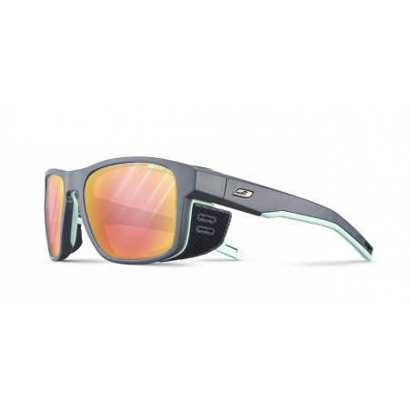 Julbo SHIELD M REACTIV ALL AROUND 2-3 - GRIS FONCE / VERT PASTEL