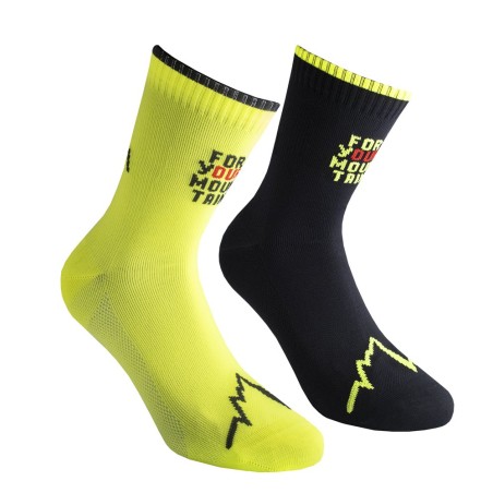 copy of La Sportiva For Your Mountain Socks - Malibu Blue/Hibiscus